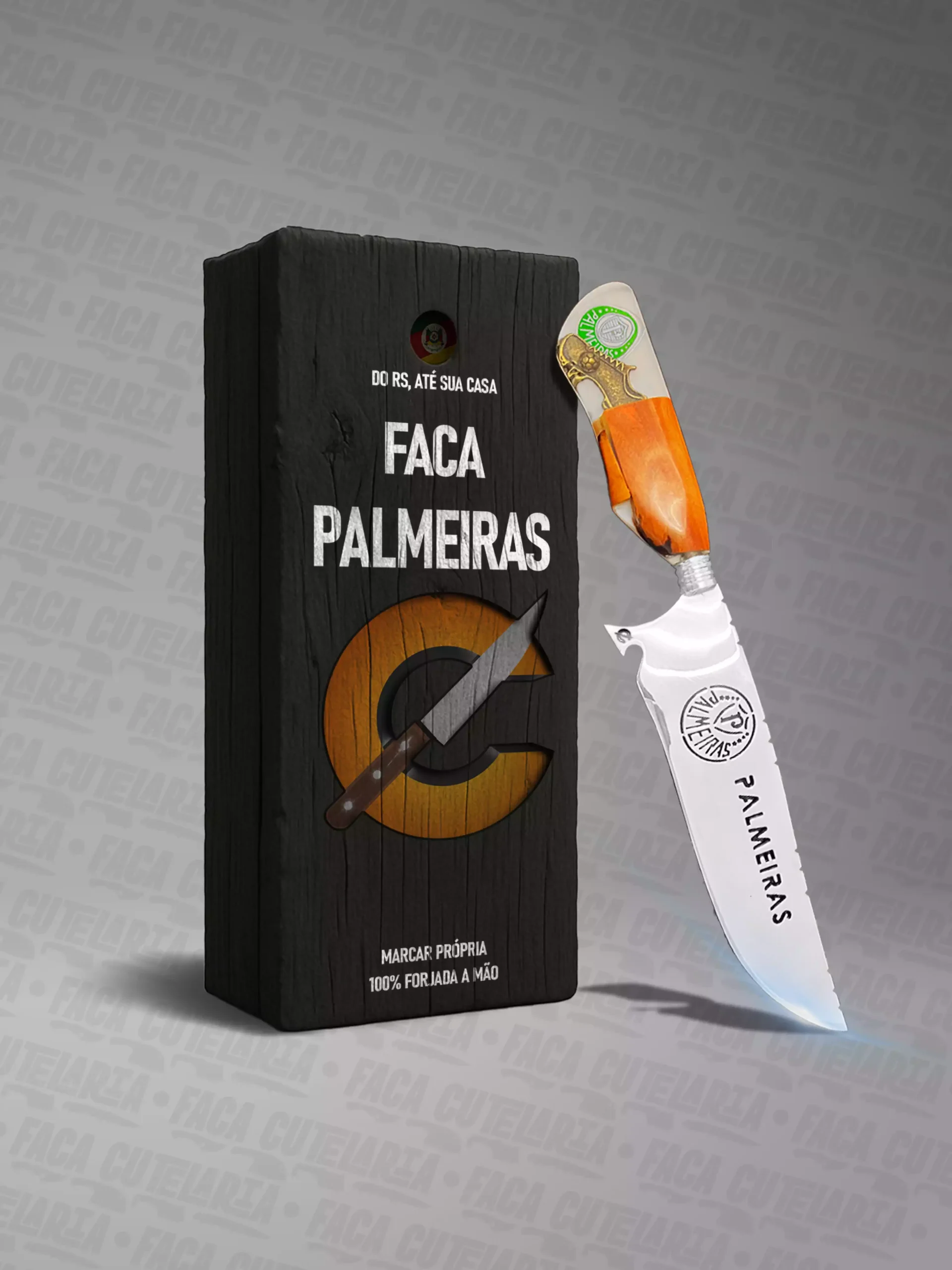 Faca Artesanal Palmeiras - Cutelaria Forjada A Mao + Garantia