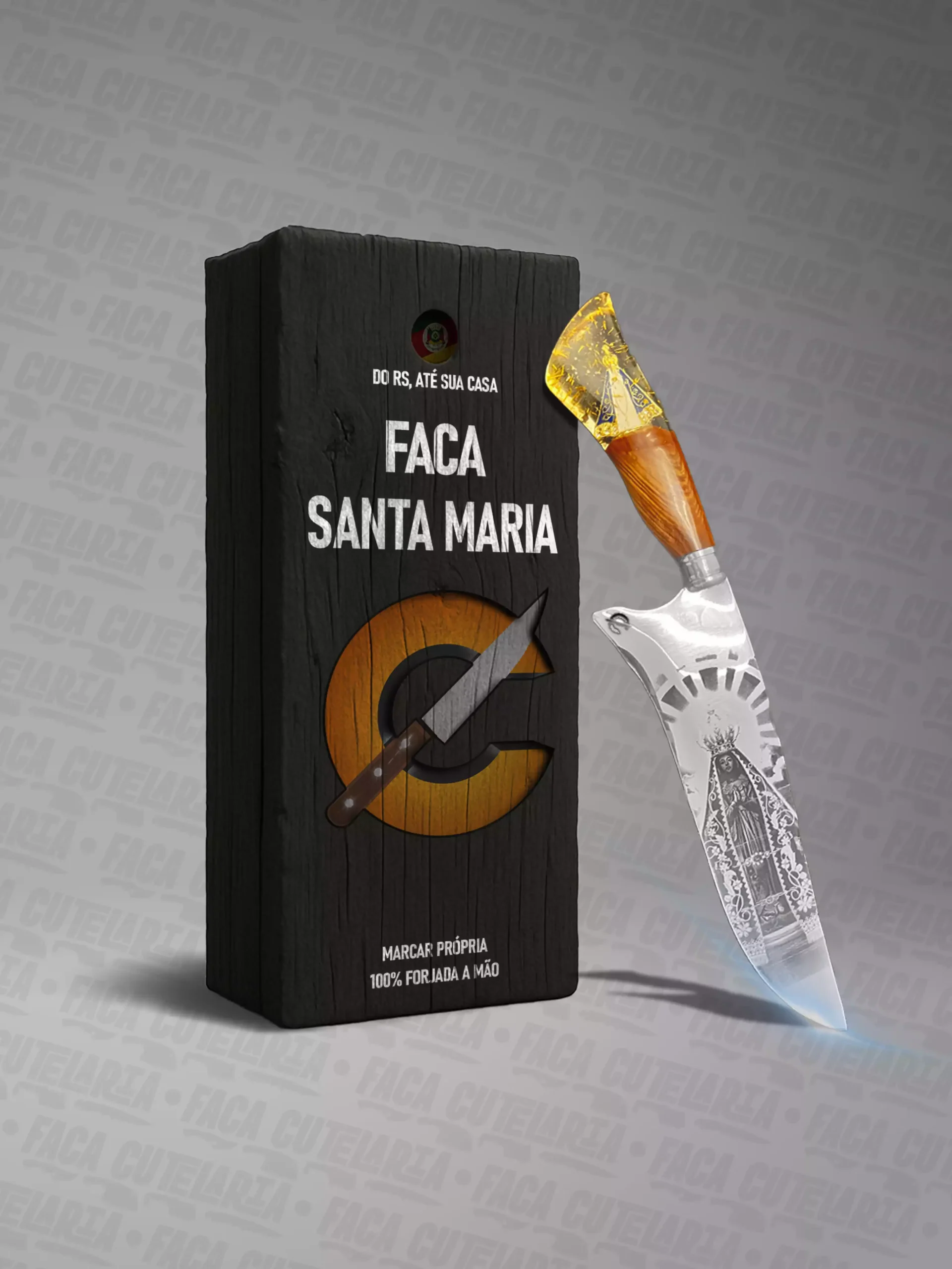 Faca Artesanal Santa Maria - Cutelaria Forjada A Mao + Garantia